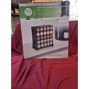 NIB Mind Reader 50 K-Cup Coffee Pod Holder Double Sided Wont Fall Out Gift NEW